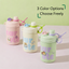 Carrot Thermos Cup Girls Straw Cup Large Capacity 316L Stainless Steel Coffee Cup Student Children'S Water Cup Male