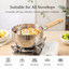 Carrot Snow Pan Stainless Steel Small Milk Pot Baby Special Non-Staple Food Pot Soup Pot Household Uncoated Small Pot
