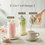 Carrot Cute Glass Girl Straw Cup Large Capacity Portable Coffee Cup High Borosilicate High Temperature Resistant Water Cup
